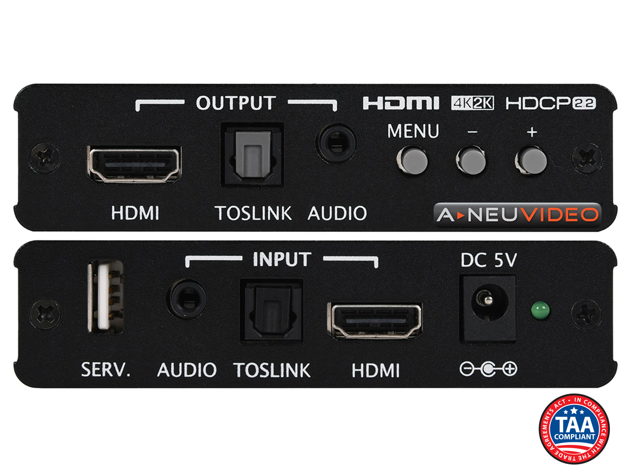 <b><font color="red">B-STOCK</font></b> 4K UHD+ HDMI to HDMI Scaler w/ EDID Management