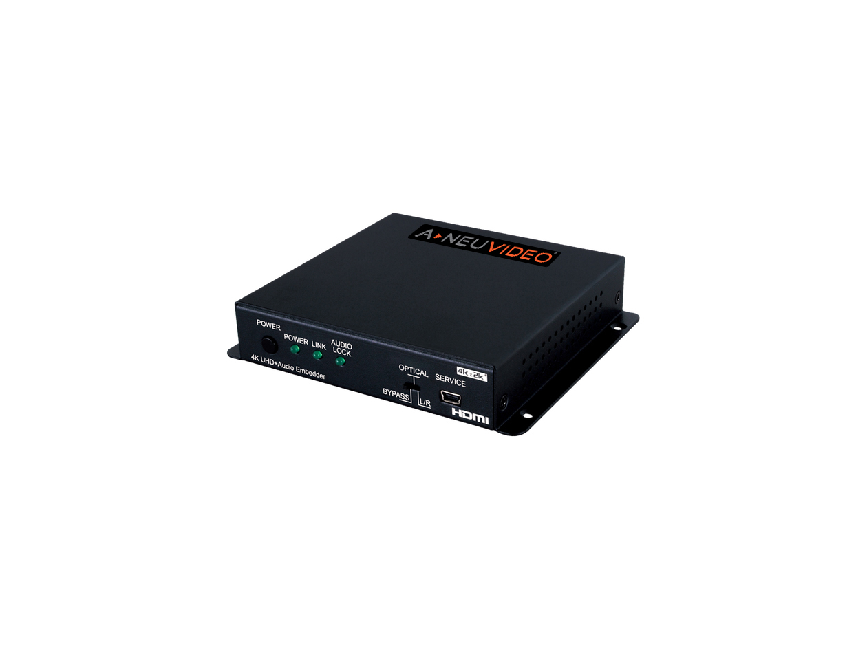 4K60 UHD+ (4:4:4) HDMI Audio Inserter w/ EDID Management & RS-232 Control